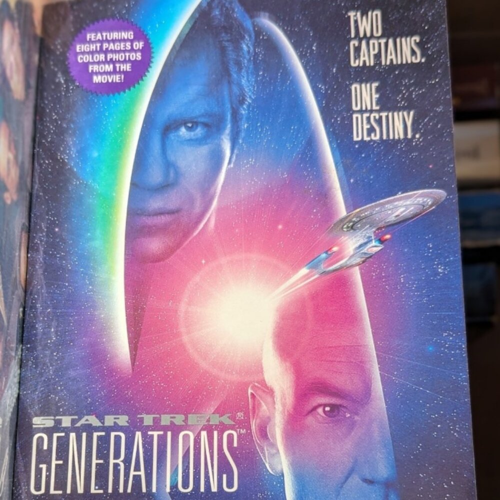 Star Trek, Generations by John Vornholt, full color photo inserts, 1994 PB